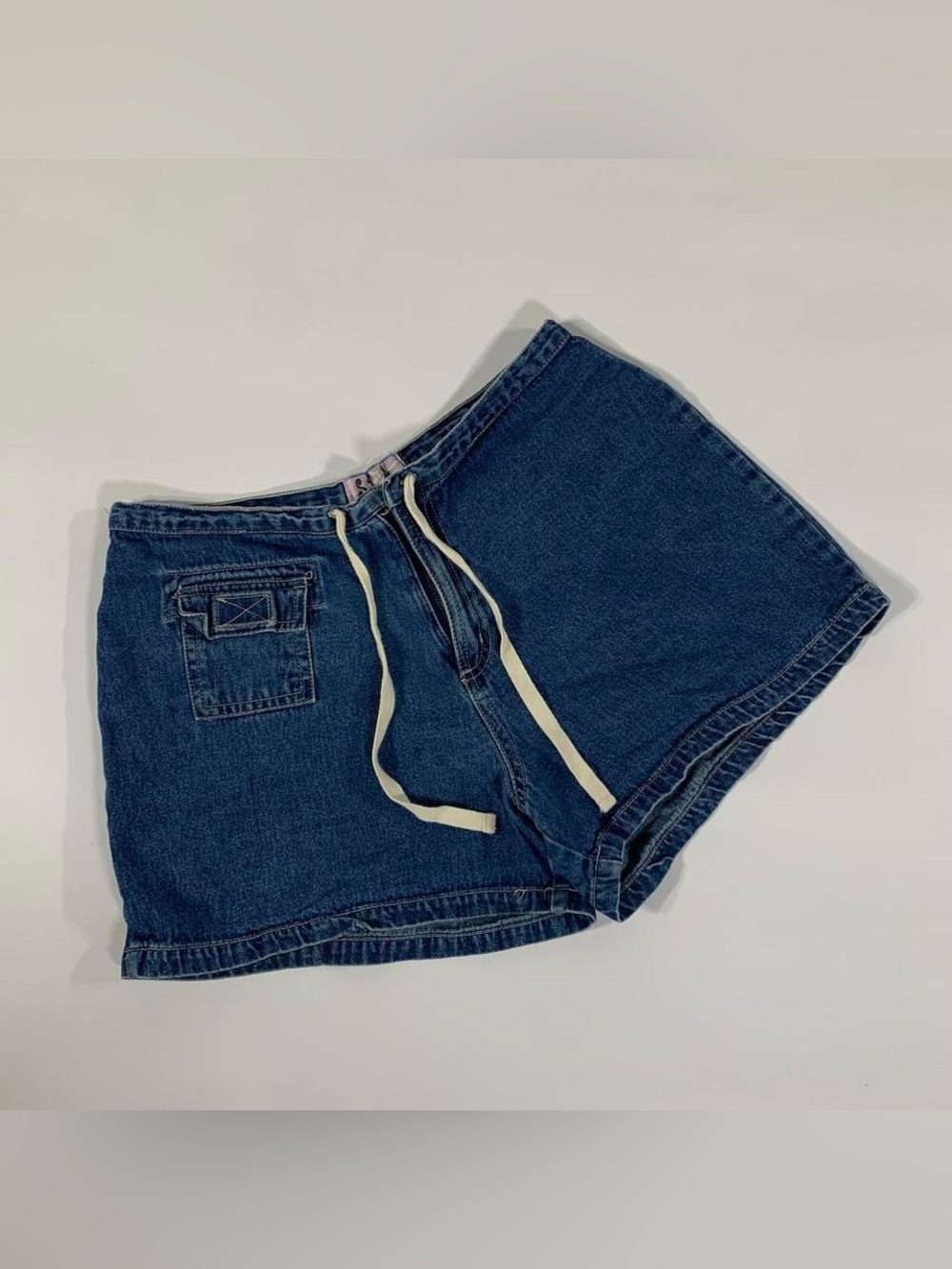 S.L.A. Cargo Utility Denim Shorts Drawstring Vintage Y2K